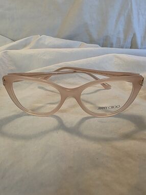 Jimmy Choo Women's Nude/Pink Cat-Eye Optical Glasses